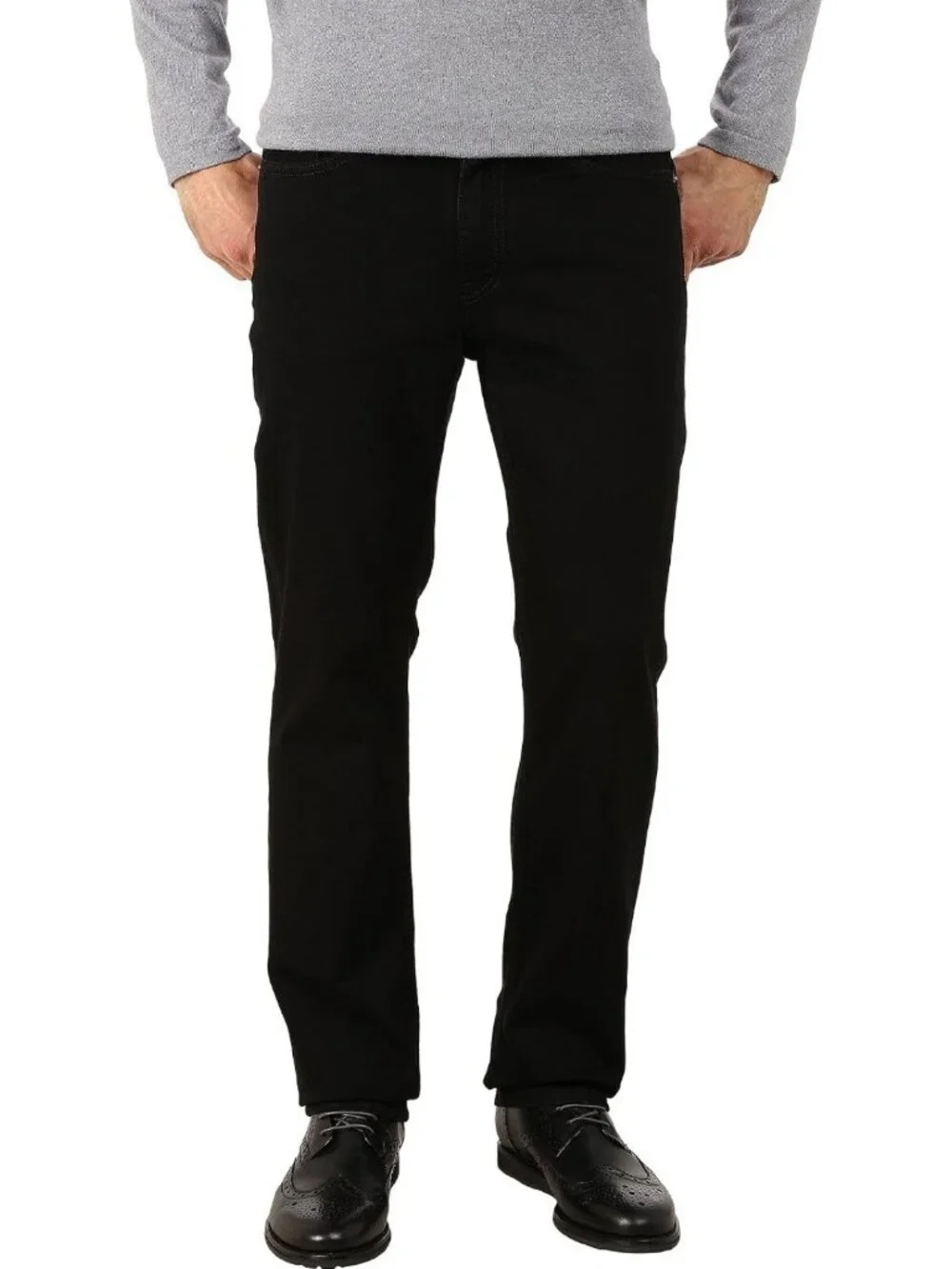 Men's Straight Fit Jeans - Classic Style, Comfortable Denim, Versatile Everyday